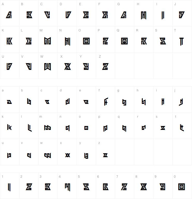 Aztechno字体