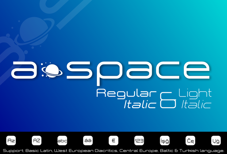 a•space字体 1