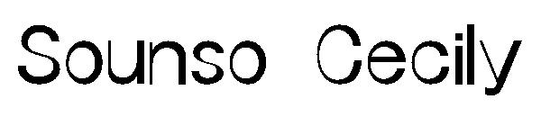 Sounso Cecily字体字体