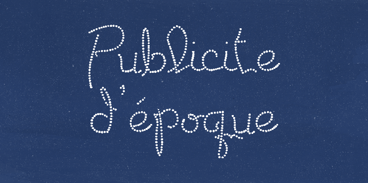 Publicite d\'epoque basic字体 1