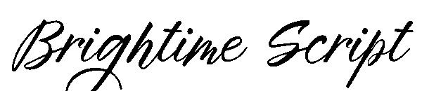 Brightime Script字体