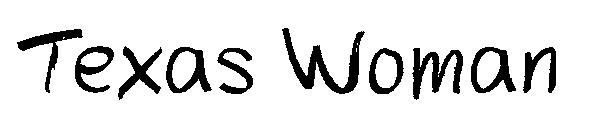 Texas Woman字体