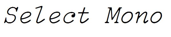 Select Mono字体