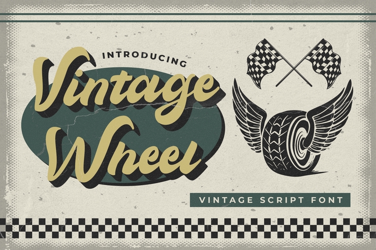 Vintage Wheel字体 4