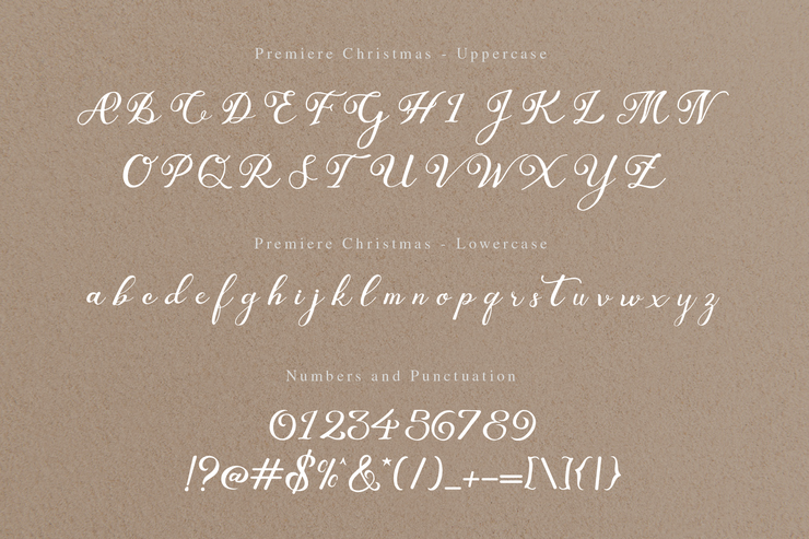 Premiere Christmas字体 5