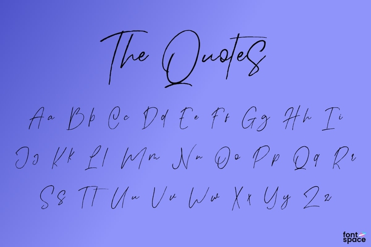 The Quotes字体 1