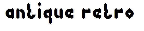 antique retro字体