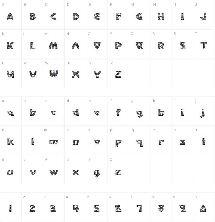 Mosaic Tiles字体