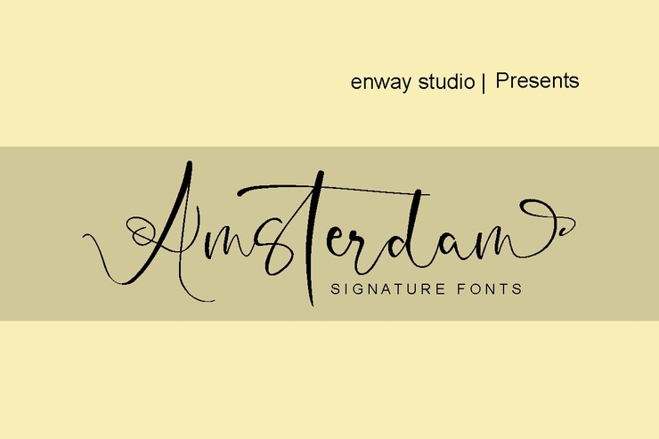 Amsterdam Signature字体 1