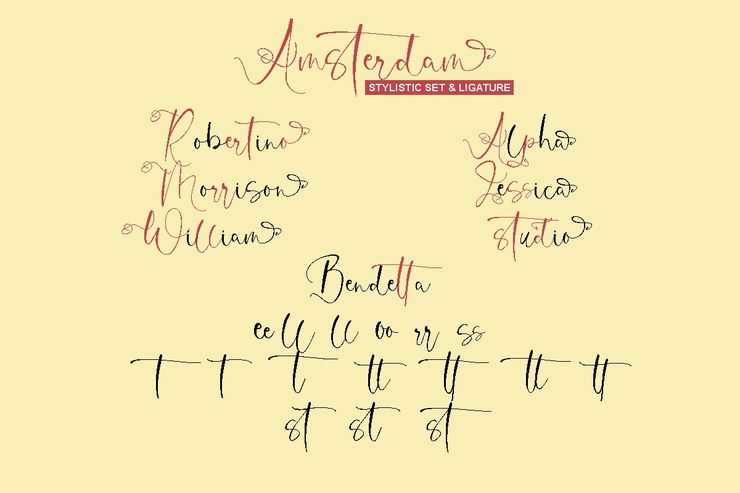 Amsterdam Signature字体 2