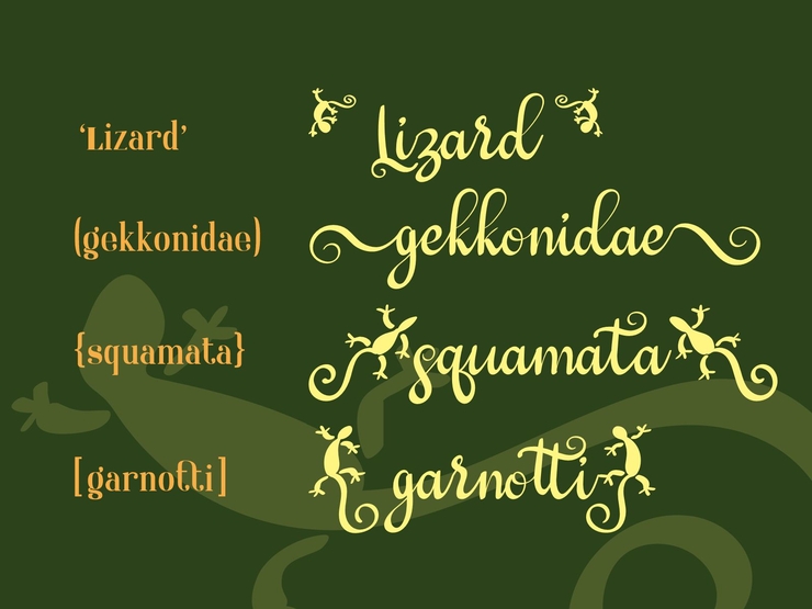 Geckotail字体 1