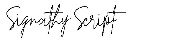 Signathy Script字体