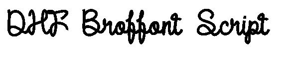 DHF Broffont Script字体