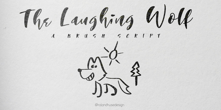 The Laughing Wolf.字体 7