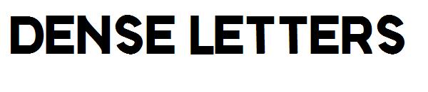 Dense Letters字体