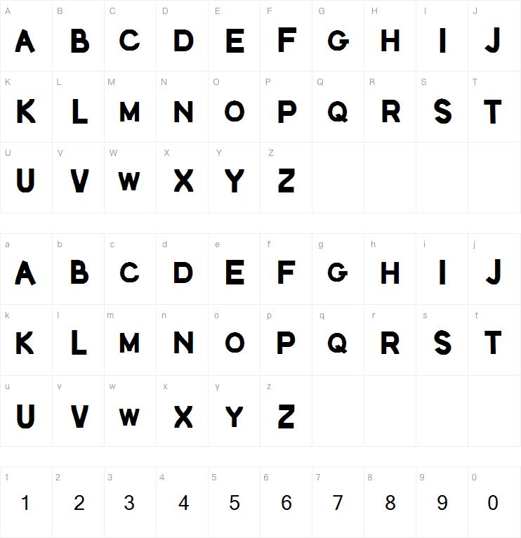 Dense Letters字体