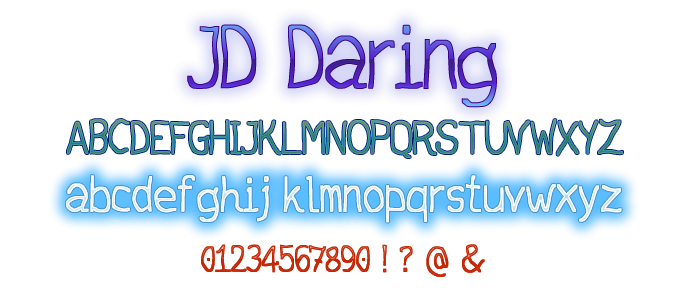 JD Daring字体 3