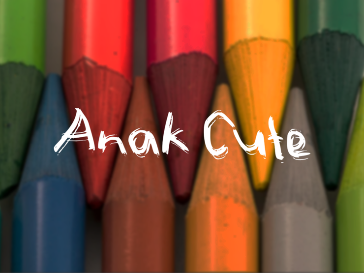 a Anak Cute字体 1