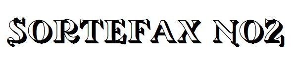 Sortefax No2字体