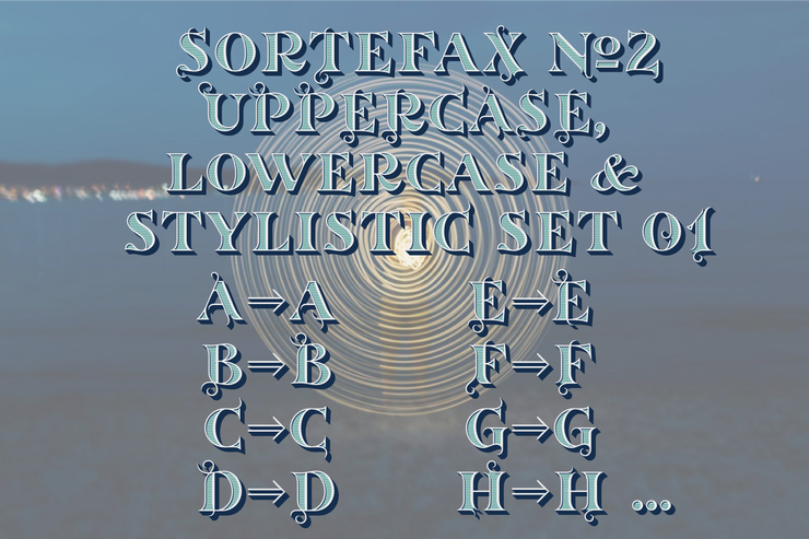 Sortefax No2字体 6