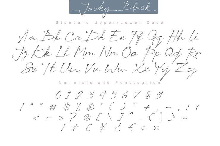 Jacky Black字体 2