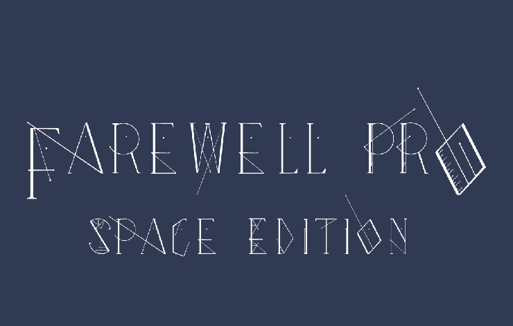 Farewell Pro Space Edition字体 2