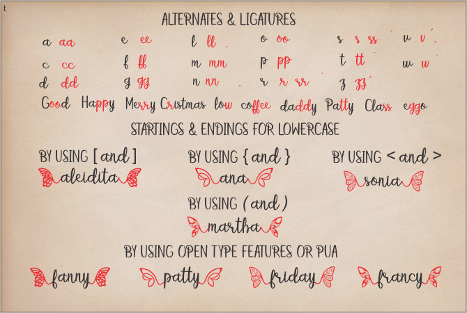 betterfly字体 6