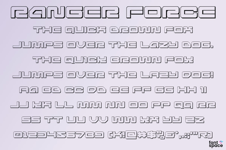 Ranger Force字体 2