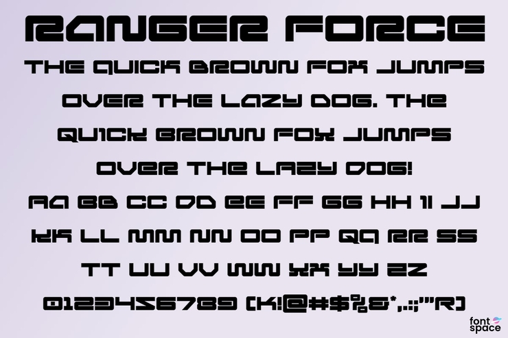 Ranger Force字体 3