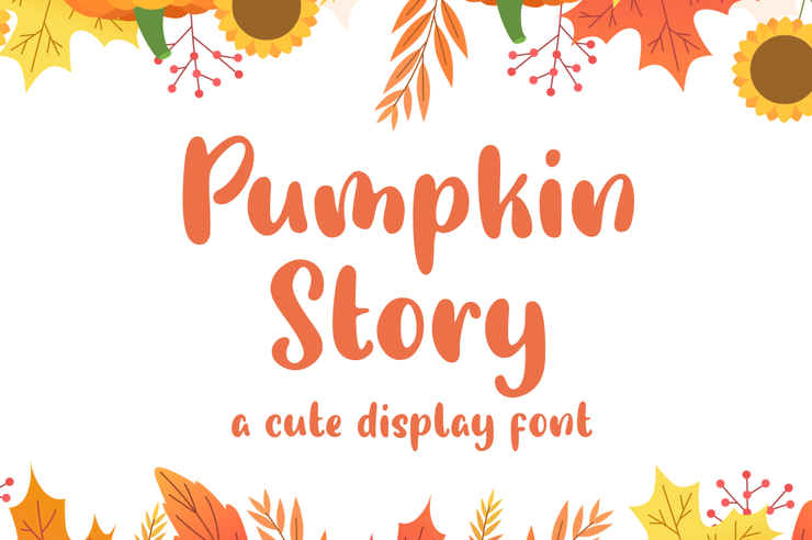 Pumpkin Story字体 3