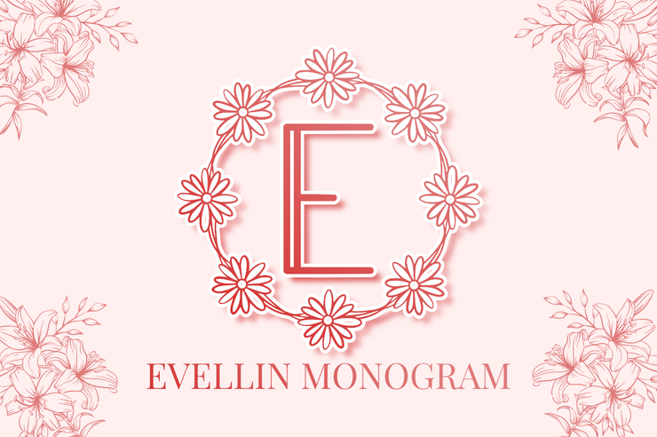 Monogram  Evellin字体 1