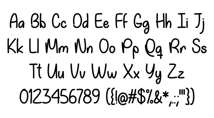 My Happy Ending字体 2