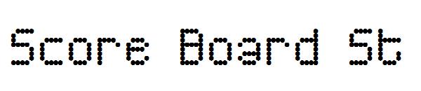 Score Board St字体