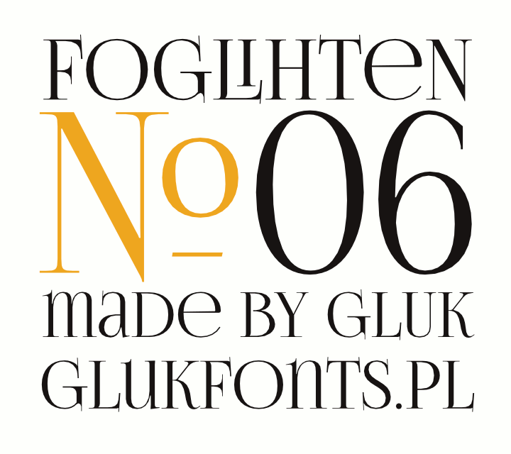 FoglihtenNo06字体 5