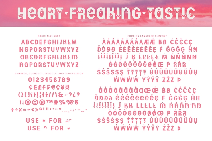 Heart Freaking Tastic字体 2