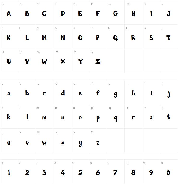 Shaped Corner字体