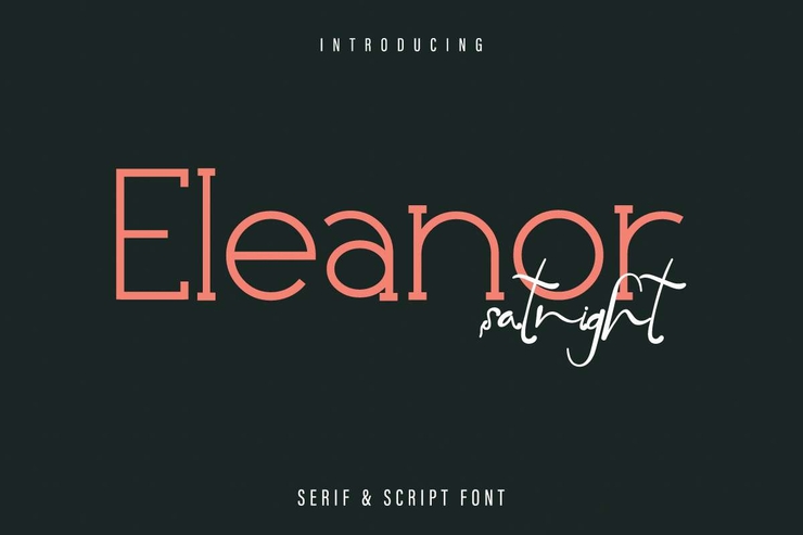 Eleanor Satnight字体 1