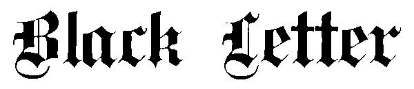 Black Letter字体