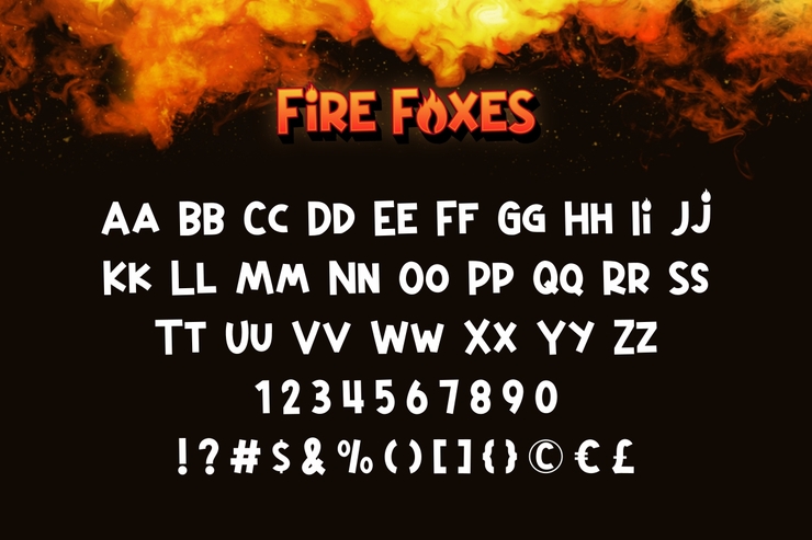 Fire Foxes字体 1