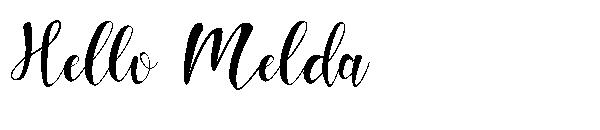 Hello Melda字体