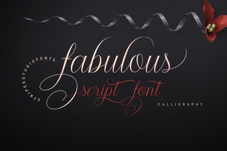 Fabulous Script字体 3