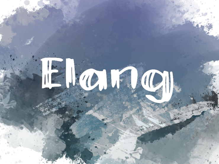 e Elang字体 1