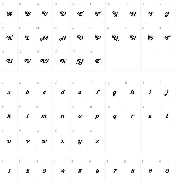 Affistory字体