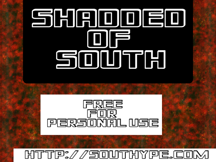 Shadded of South字体 1