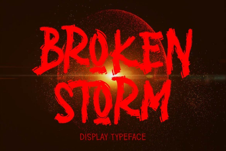 BROKEN STORM字体 1