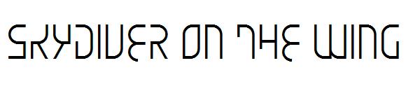Skydiver On The Wing字体