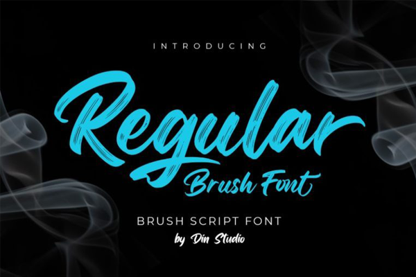 Regular Brush字体 1