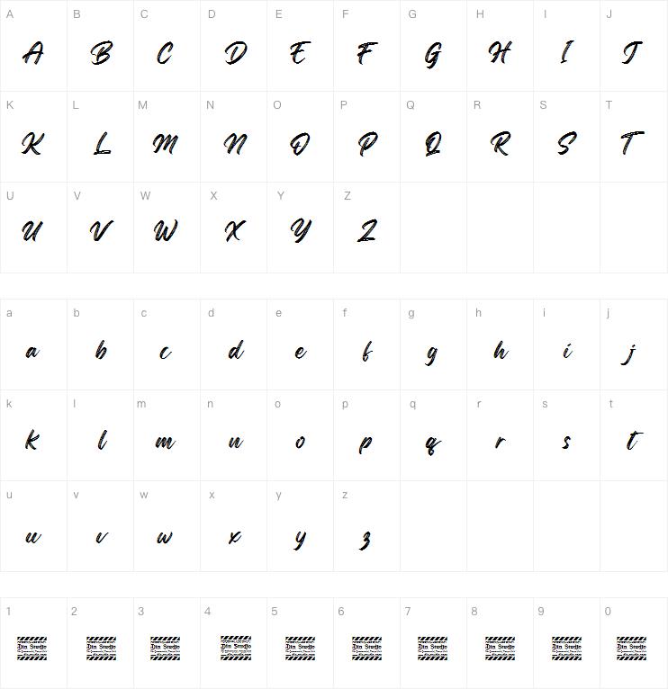 Regular Brush字体