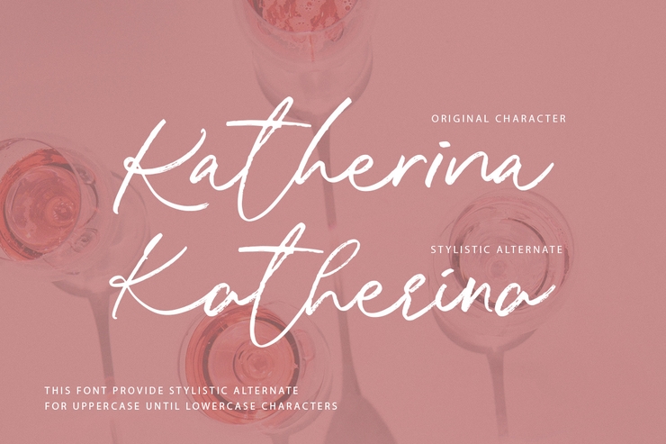 Katherina Signature字体 3