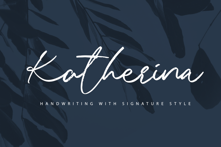 Katherina Signature字体 5